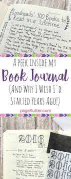 A Peek Inside My Reading Journal Why I Wish I D Started Years Ago Page Flutter Reading Journal Journal Bullet Journal