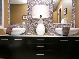 White matte finished in melamine, white matte is bright and open, and beautifully contrasts the black frame for. Black Bathroom Vanities Hgtv