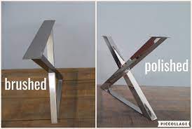 Check out what steel table's price is! 28 X 24 Apart 42 X Frame Long Table Base Stainless Steel Height 2