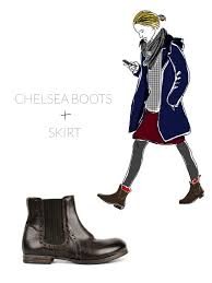 But us chaps aren't giving it nearly black is the most versatile choice, able to go with any trouser colour or style. Chelsea Boots With Skirt Chelsea Boots Skirt Chelsea Boots Women Outfit Chelsea Boots Dress