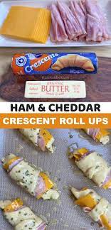 Ham Cheese Crescent Roll Ups Easy Lunch Idea For Kids Recipe In 2021 Delicious Healthy Recipes Cooking Recipes Easy Lunches