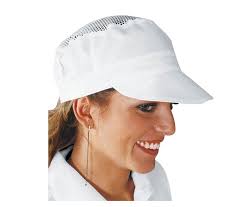 Gorra De Trabajo Con Maya Calada Para Hosteleria Sanidad Isacco