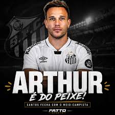 AGORA &Eacute; OFICIAL!🚨 O Santos acaba de anunciar o Volante Arthur Melo de 30 anos, ex Gr&ecirc;mio, Barcelona e Juventos. O atleta chega com contrato v&aacute;lido at&eacute; dezembro, com op&ccedil;&atilde;o de renova&ccedil;&atilde;o