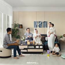 Buat ruang tamu rumah minimalis kamu jadi taman surga bagi tamu spesialmu dengan desain ini ! Dekorasi Rumah Menyambut Lebaran Cek Bahan Bangunan