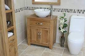 Now's the time to save early! Solid Oak Bathroom Vanity Furniture Unit Sink Cabinet Ceramic Bowl Sink Tap Plug Ebay Oak Bathroom Vanity Bathroom Furniture Vanity Oak Bathroom