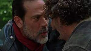 Sense when did Negan and Rick had a gay relationship? Like there literally  about to kiss, (this didn't happen in the comics!) : r/okbuddycoral