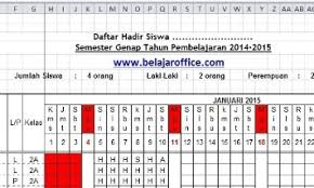 Tidak hanya dalam bidang tertentu namun hampir di setiap lini kehidupan kehadiran teknologi internet semakin memudahkan. Download Absensi Siswa Excel Rekap Otomatis Belajar Office