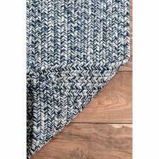 Killebrew Hand Braided Blue Indoor Outdoor Area Rug In 2021 Blue And White Rug Area Rugs White Area Rug