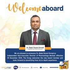 Pharmaniaga berhad (pharmaniaga) has appointed datuk zulkarnain md eusope as the company's new managing director effective sept 1.pharmaniaga in a statement today said zulkarnain brings over 27 years of experience in multiple. Welcome Aboard Dr Abdul Razak Ahmad Pharmaniaga Berhad Facebook