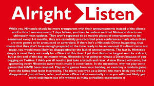 20.07.2020 · nintendo direct topic causes lots of disappointment memes the topic of nintendo direct is seeing a lot of. Nintendo Direct Speculation Ot5 Hello Darkness My Old Friend Resetera