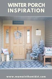 Winter Front Porch Reveal Mama In The Midst Porch Decorating Christmas Porch Decor Front Porch Decorating