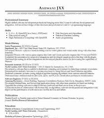 junior programmer resume example