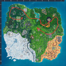 To load this content, open up fortnite and follow these steps. Fortnite Visit 10 Different Named Locations In A Single Match Route Pick Up Hoverboard At Big Red Dot Fortnitebr