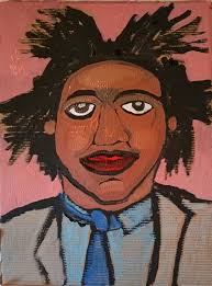 Basquiat 18 X14 Acrylic and oil sticks