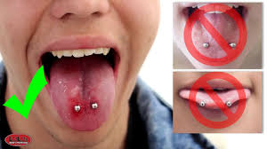 Signs of complications & infection. Tongue Piercing Infections Medical Videos