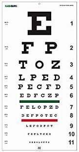 Kashsurg Snellens Distance Vision Eye Chart 20 Feet Amazon