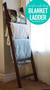 Simple And Cheap Diy Blanket Ladder From Remodelaholic Com Building Blanketstorage Blanketlad In 2020 Blanket Storage Living Room Living Room Blanket Blanket Ladder