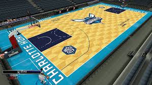 The old hornets experimented with the honeycomb theme, but the edges of each honeycomb were so dark as to overwhelm every other design element. Nba 2k14 Charlotte Hornets 2014 15 Court Patch Hoopsvilla