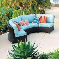 Valencia 2 Piece Curve Sofa Sets Patio Sectional Outdoor Lounge Seating Curved Patio
