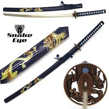 Snake Eye Tactical Two Tone Gold Dragon Designed Samurai Katana Sword Bld Have A Look At The Picture By Seeing The Web L Katana Swords Dragon Warrior Sword