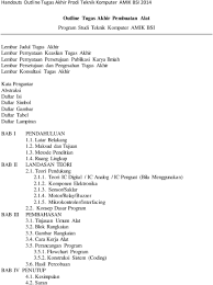 Umum kapal penumpang (fery) merupakan salah satu sarana transportasi laut yang banyak digunakan oleh masyarakat pulau seribu. Outline Tugas Akhir Jaringan Komputer Program Studi Teknik Komputer Amik Bsi Pdf Download Gratis