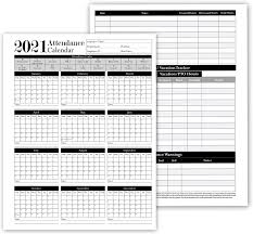 Spreadsheets can be used to print blank attendance forms that you complete by hand, or you can use your computer or mobile device to edit them. 2021 Employee Attendance Tracker 28 Calendar Sheets Included Binder Quickly Easily Track Daily Attendance Record With These 8 5 X 11 Attendance Cards On White Durable Card Stock Paper Extras