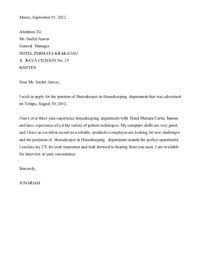 Ue to the hotel(management major i took, i:m sure that my skills and talents will be conducive to this. Nterview Bahasa Inggris Hotel Contoh Surat Lamaran Kerja Hotel Pertanyaan Interview Dalam Bahasa Inggris Ini Mengenai Kelebihan Kita Sebagai Pelamar Kerja Seni Rupa