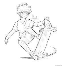 anime killua coloring pages printable sheets maja nygjelten on twitter png 2021 a 1408 coloring4free com coloriage ongles mains