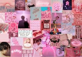 Fondo De Pantalla Para Computador Collage Pink Pink Wallpaper Laptop Cute Laptop Wallpaper Aesthetic Desktop Wallpaper