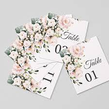 Marque Table Mariage Romantique Kraft Numero De Table Satisfait Ou Reimprime Carteland