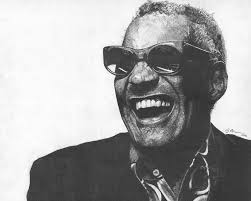 Ray Charles Drawing by Jeff Ridlen