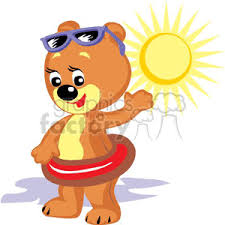 Download Teddy Bear On A Floaty With Sunglasses Clipart 370174 Graphics Factory