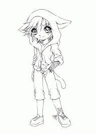 Fox girl by sureya on deviantart. Anime Fox Girl Coloring Shefalitayal