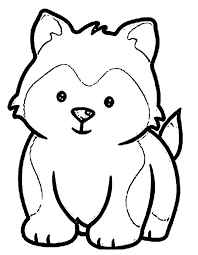 You can download online or print directly from website. Cute Little Husky Coloring Page Free Printable Coloring Pages For Kids