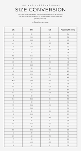 70 Detailed Shoe Size Cross Reference Chart