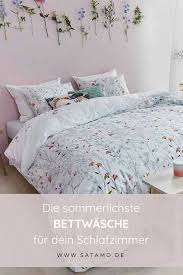 Bettwasche Weiss Mit Blumen 100 Baumwolle Satamo Bettwasche Blumen Weisse Bettwasche Schlafzimmer