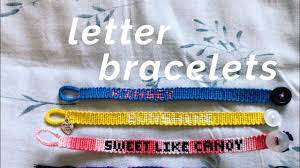 Each string should be about 5 feet (1.5 m) long. Name Letter Friendship Bracelet Tutorial Advanced Youtube