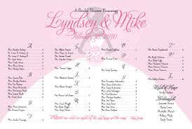 bridal shower seating charts salutations