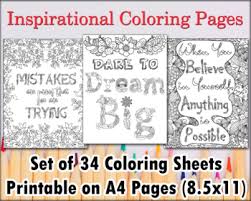 Download for free and print now. Good Vibes Inspirational Coloring Pages 34 A4 Size Printable Coloring Sheets