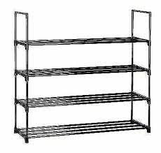 Check spelling or type a new query. Homebi Hb 4sr 4 Tier Shoe Rack Metal Tower Storage Organizer Black For Sale Online Ebay