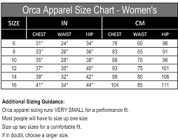 19 Explicit Orca Tri Suit Size Chart
