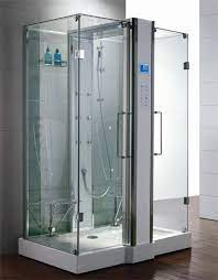 Walk in showers with a built in steam shower kit are often something you associate with a $12,000 bill your bathroom installer would hand to you at the end of installation. Zen Luxury 2 Person Two Door Walk In Steam Shower 59 X 36 X 89