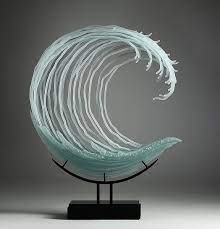 Beautiful Sea Glass Art Installation Glass Artwork Sculpture Art