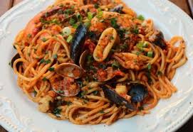 Spaghettis Aux Fruits De Mer Recette Pates Aux Fruits De Mer Plats Tunisiens Spaghetti Fruits De Mer