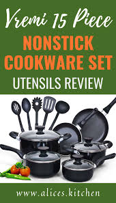 Vremi 15 Piece Nonstick Cookware Set Cookware Set Nonstick Cookware Cookware