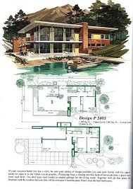 Pin By Przemyslaw Gwizdala On Architectural Presentations Drawings Models Concepts Mid Century Modern House Plans Vintage House Plans Mid Century Modern House