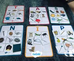 These 7 games can be used as individual or group activities for the consolidation or assessment of the satpin sounds (63 pages): Phase 2 Phonics Satpin Bingo Game Jolly Phonics Activities Jolly Phonics Printable Phonics Games Eyfs