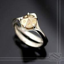 This Well Made D10 Ring Is Perfect For The Game Enthusiast In Your Life The D10 Or 10 Sided Dice Is Accurately Designed Engagement Rings Rings Rings For Men