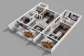 Free shipping on house plans! Indian Style 3 Bedroom 3d House Plans Home Design