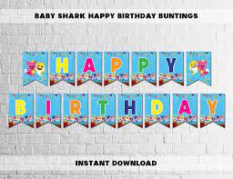See more ideas about shark theme birthday, shark themed birthday party, cars birthday party disney. Instant Download Baby Shark Party Buntings Sea Animals Party Banner Printable Ba Shark Theme Birthday Shark Birthday Party Personalized Happy Birthday Banner